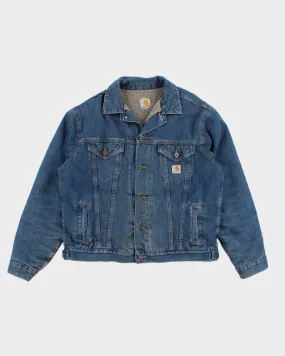 00s Carhartt Fleece Lined Denim Jacket - L