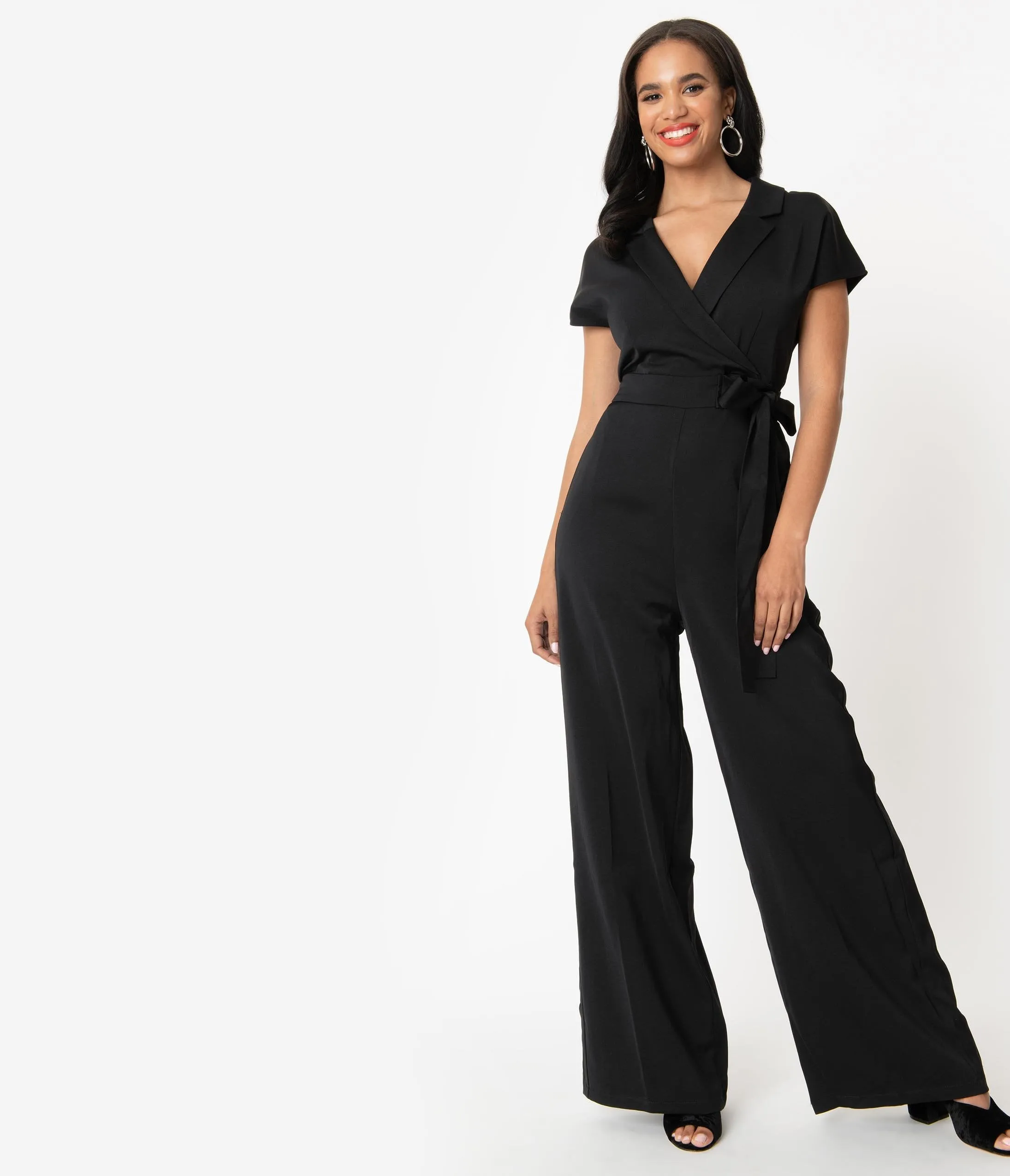 1970s Style Black Occasion Jumpsuit