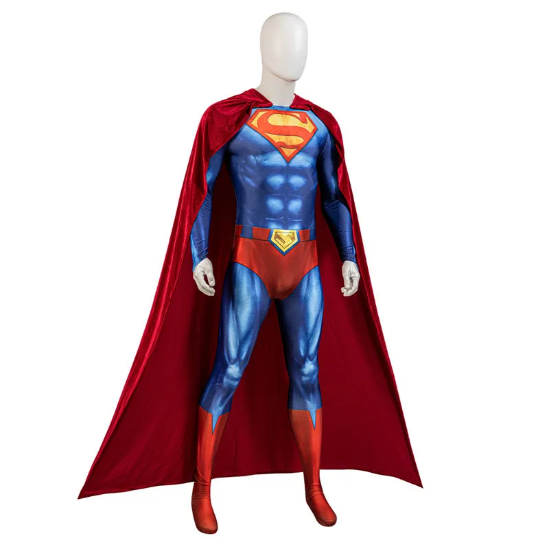 2023 Superman: Red Son Cosplay Costume Jumpsuit Cape Halloween Outfit