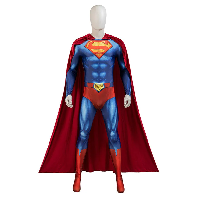 2023 Superman: Red Son Cosplay Costume Jumpsuit Cape Halloween Outfit