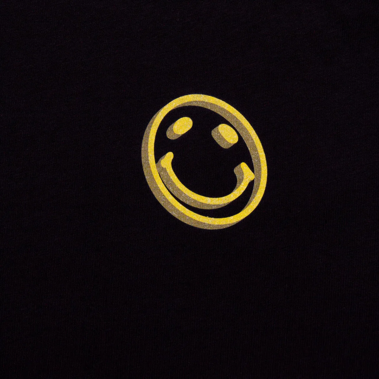 3D Side Smiley - Pullover Hood - Black