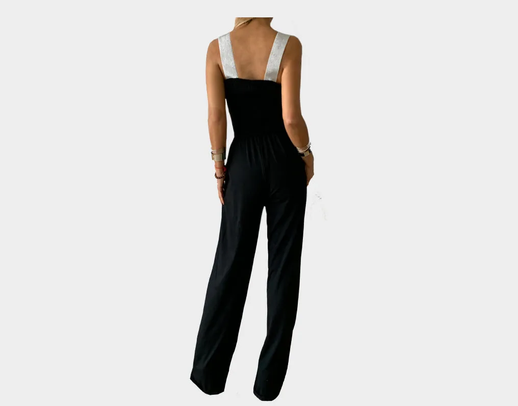 4.3 Black and Silver Jumpsuit - The St. Tropez