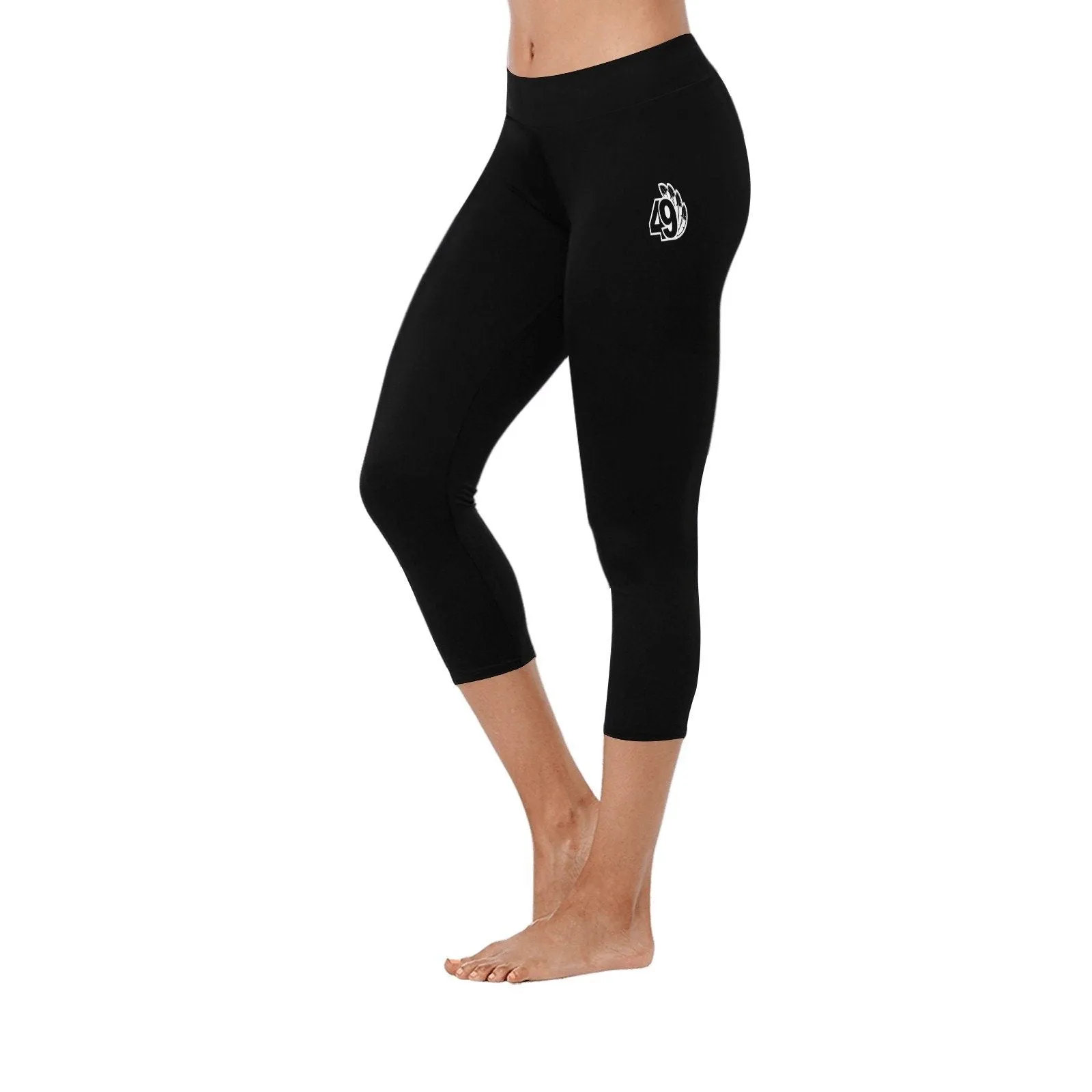 49 Dzine Logo Low Rise Capri Leggings