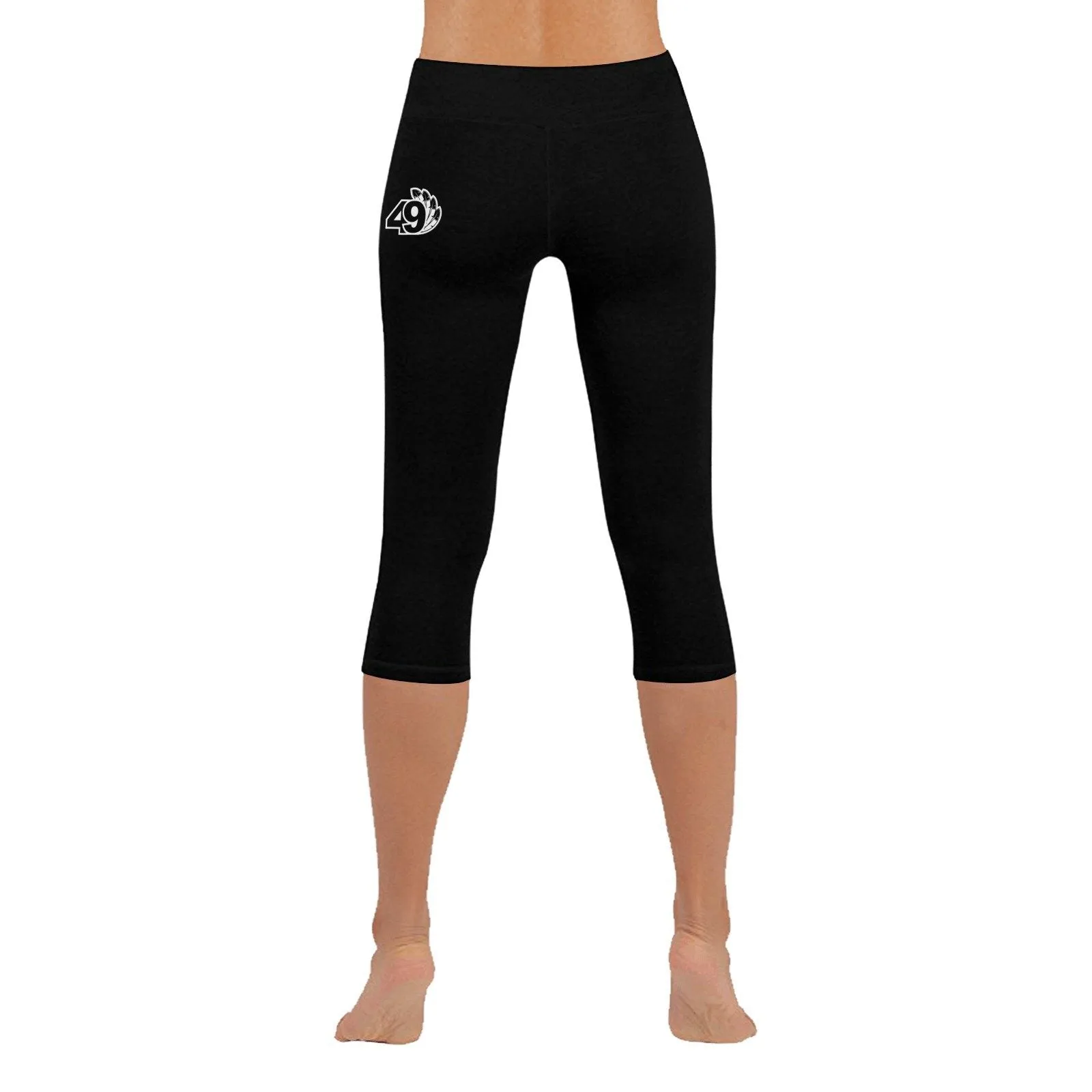 49 Dzine Logo Low Rise Capri Leggings