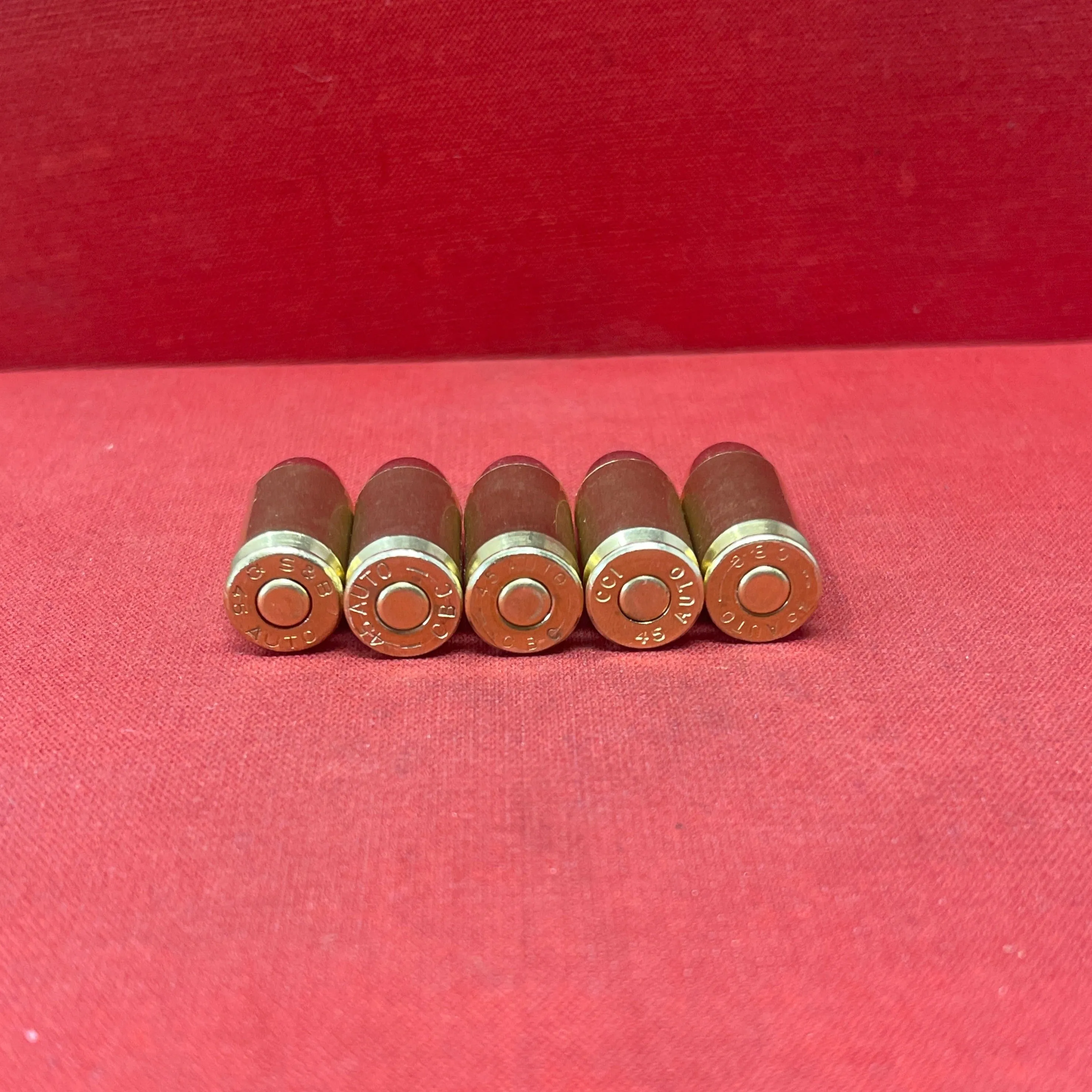 5 x .45 ACP Inert Round FMJ Round Nose