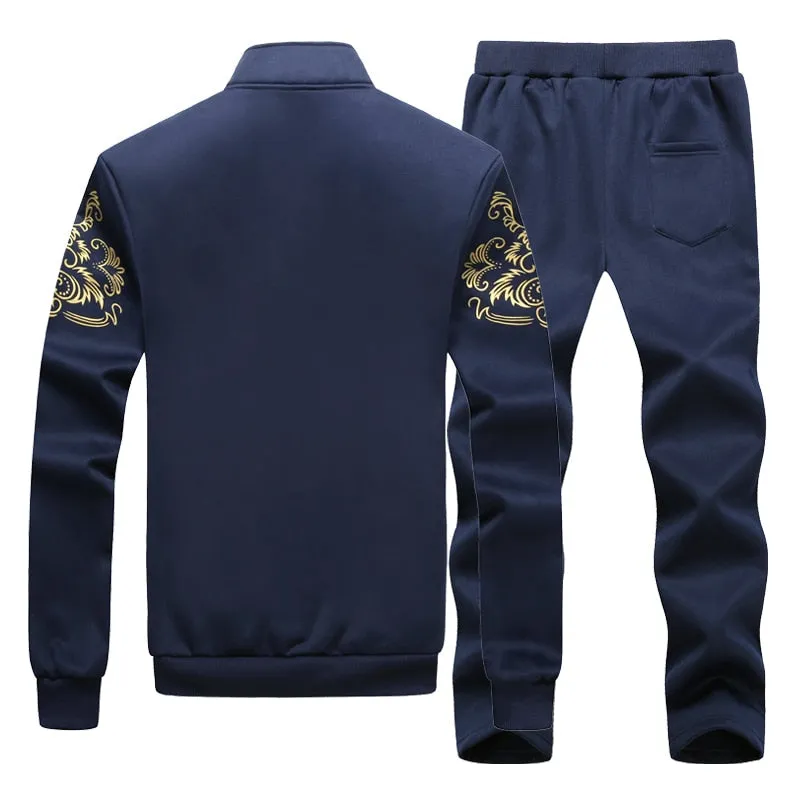 Advbridge Men Set Large Size 6XL 7XL 8XL 9XL Fashion Autumn Winter Homme Suit Sweatshirt Sweatpants Men&#39;s Set Male Tracksuit Jacket