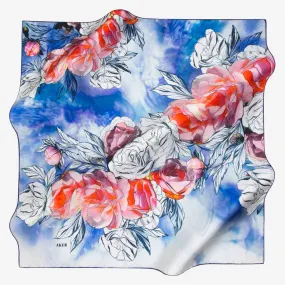 Aker Rosa Designer Silk Scarf No. 11