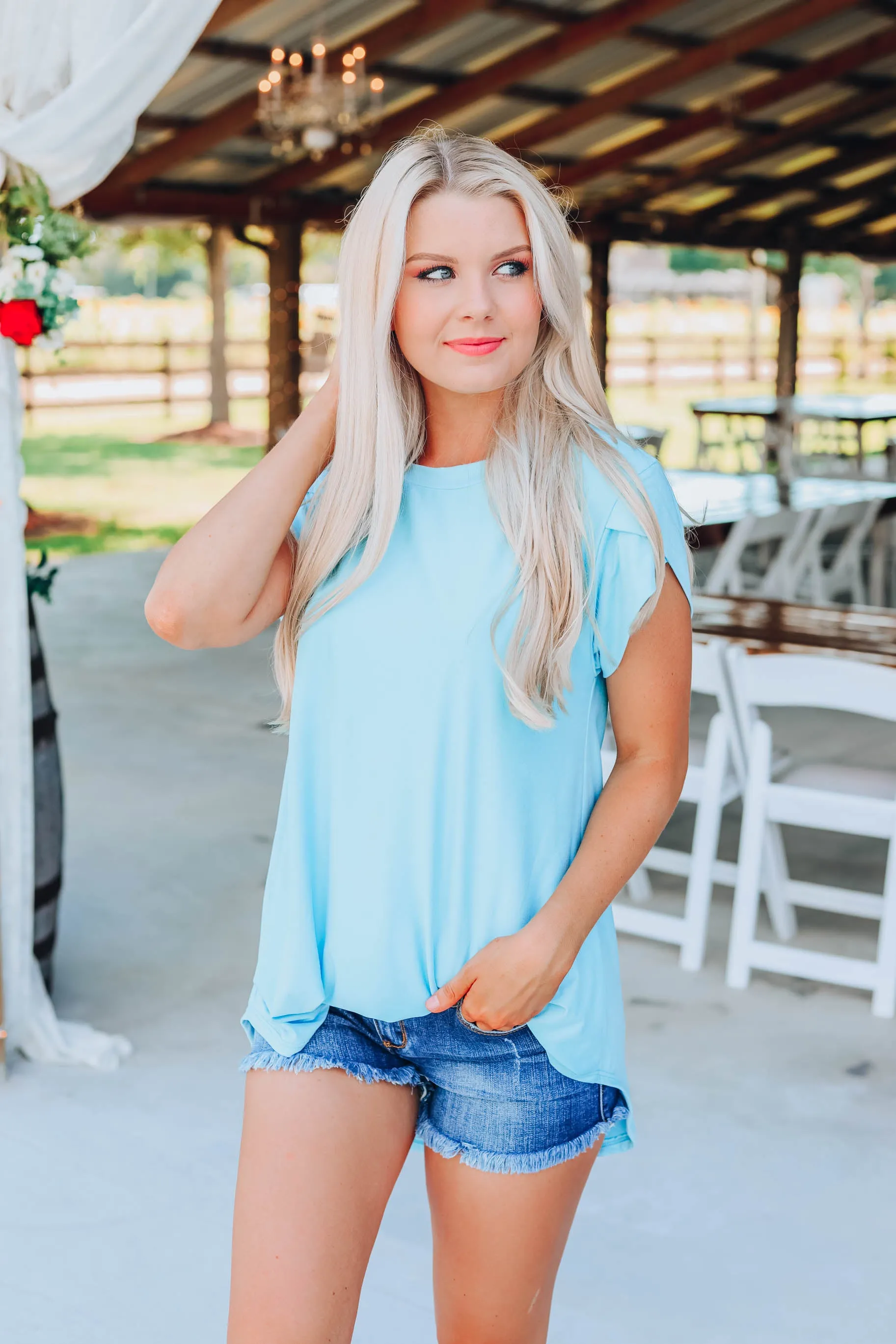 Alli Tunic  - Baby Blue