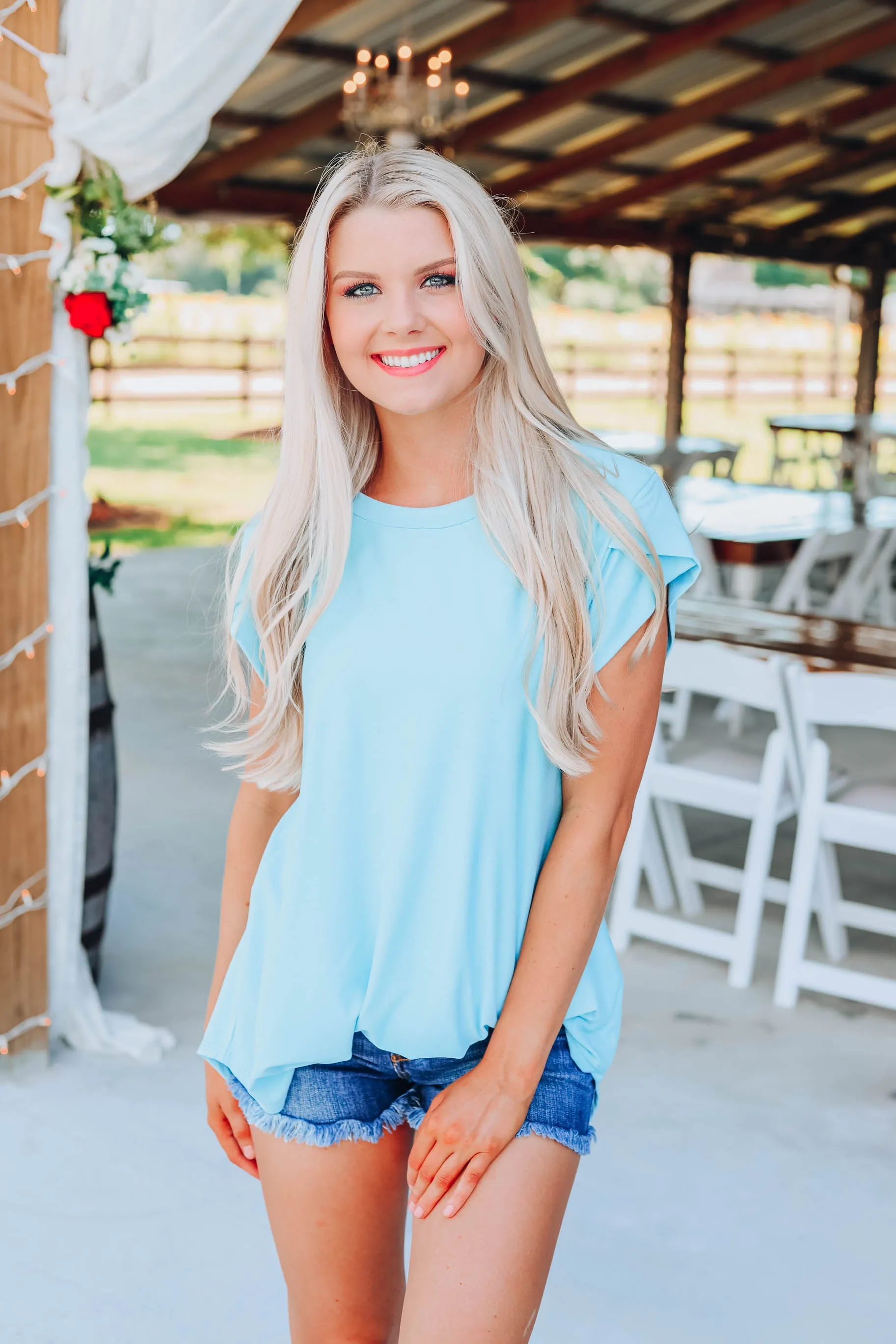 Alli Tunic  - Baby Blue