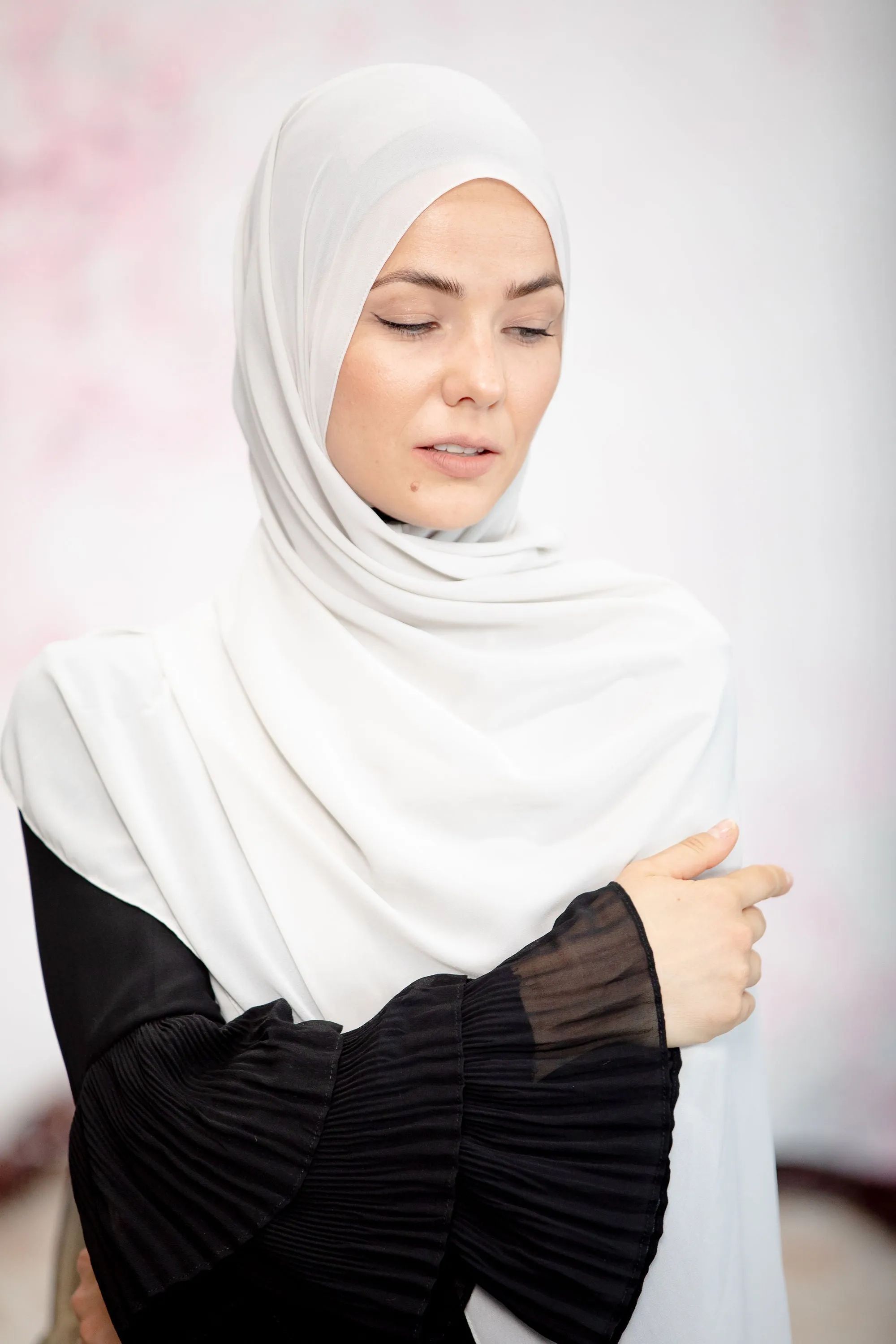 Almond Chiffon Hijab