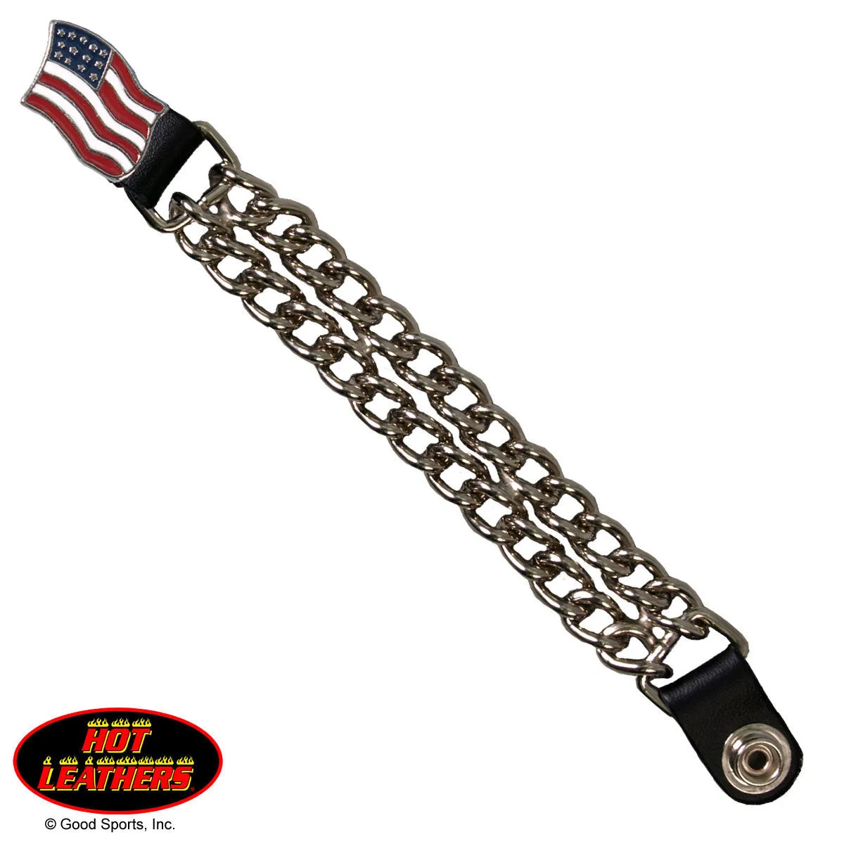 American Flag Chain Vest Extender