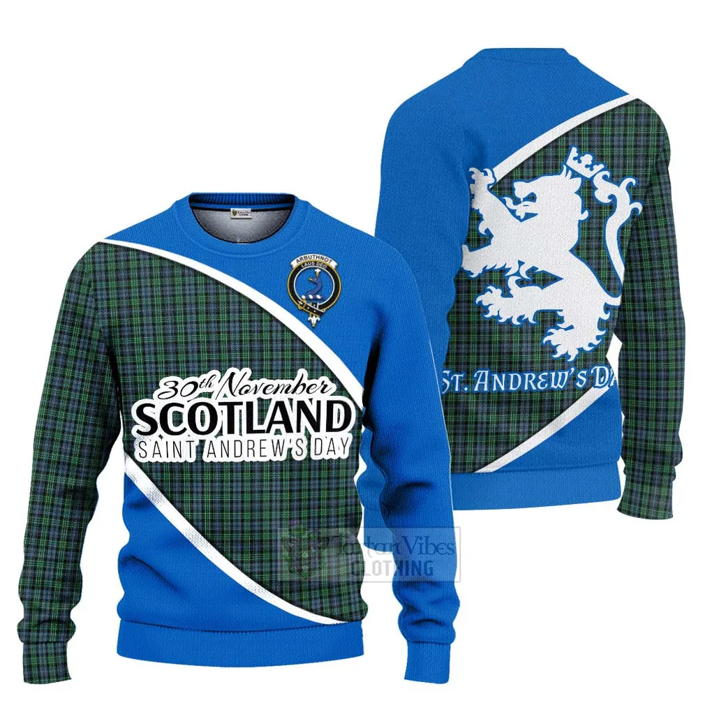 Arbuthnot Family Crest Tartan Ugly Sweater Celebrate Saint Andrew's Day in Style