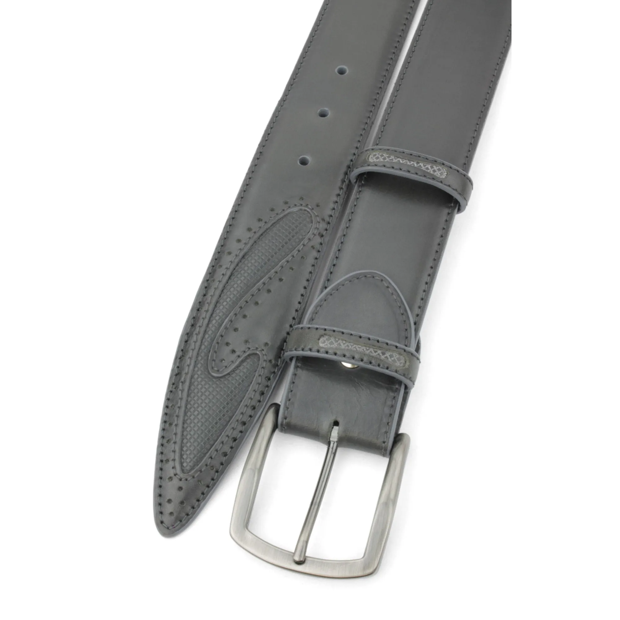 Asphalt Grey Silverado Gunmetal Buckle Belt