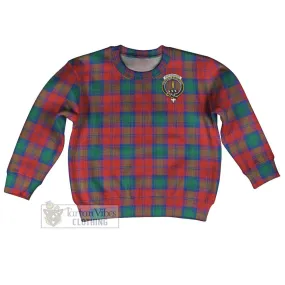 Auchinleck (Affleck) Tartan Kid Ugly Sweater with Family Crest