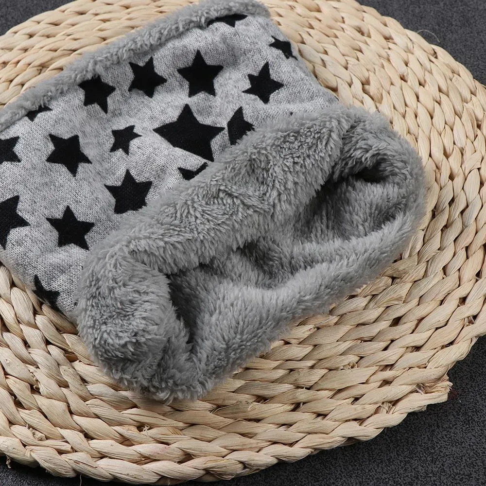 Autumn Winter Children scarf five stars Print Baby scarf Boys and girls cotton Kids Dot print ring children loop Scarves