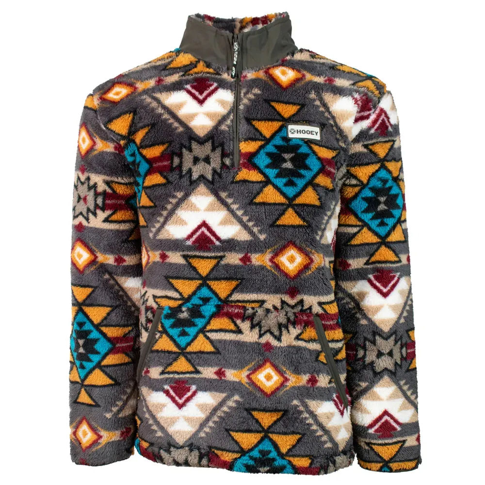 Aztec Fleece Pullover Brown Men's Hooey