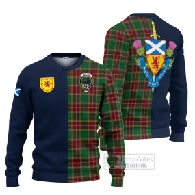 Baxter Tartan Ugly Sweater with Scottish Lion Royal Arm Half Style