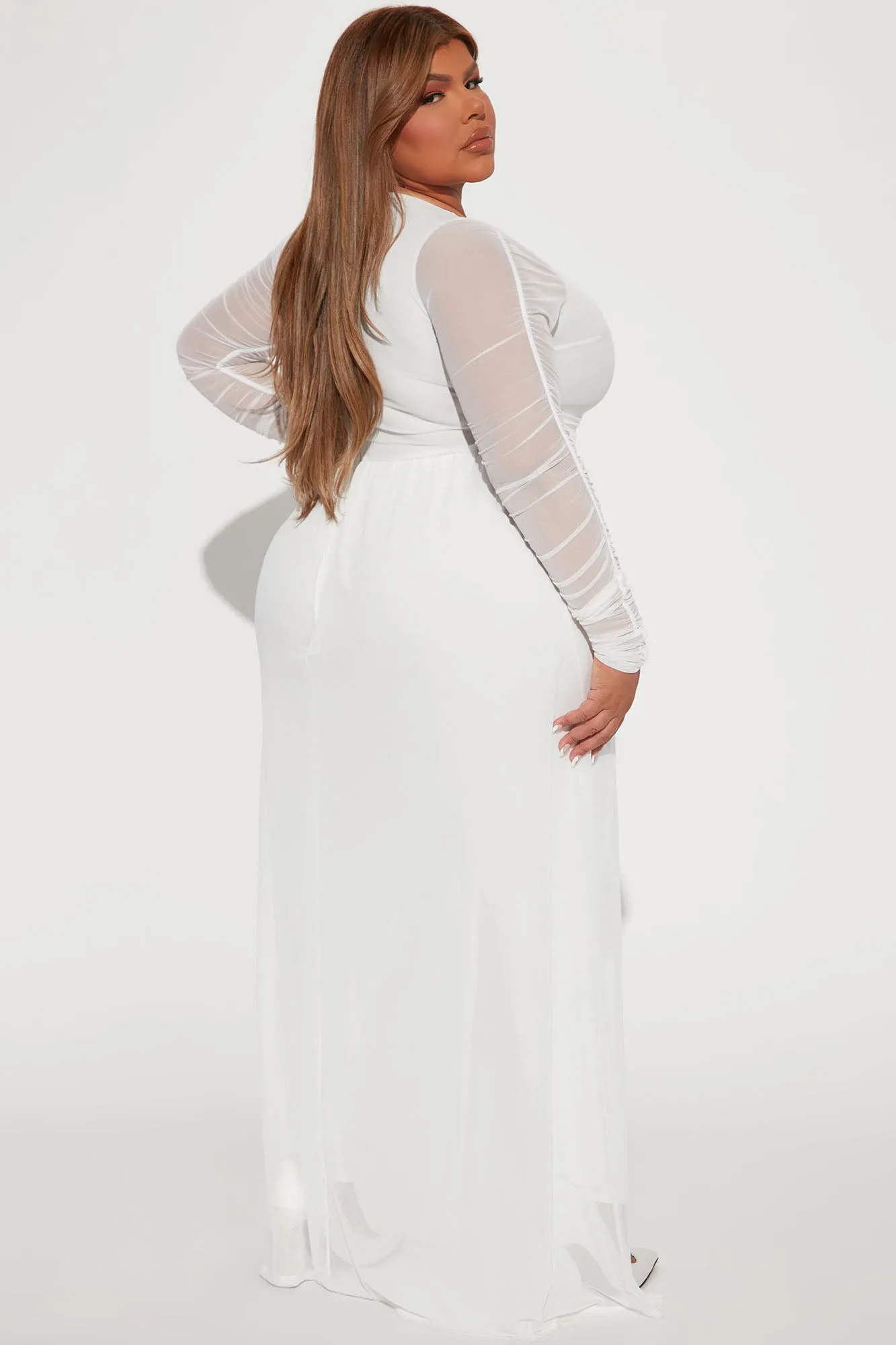 Better Make Sure Mesh Jumpsuit - White