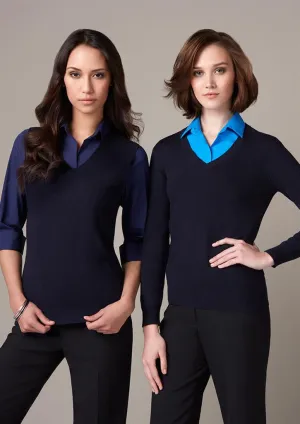 Biz Collection Ladies V Neck Pullover (LP3506)