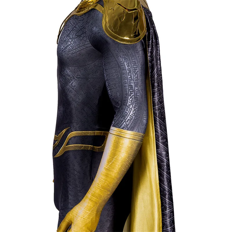 Black Adam Doctor Fate Cosplay Costume Superhero Jumpsuit Bodysuit With Helmet Cape