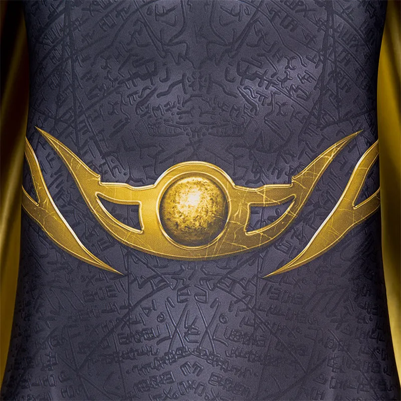 Black Adam Doctor Fate Cosplay Costume Superhero Jumpsuit Bodysuit With Helmet Cape