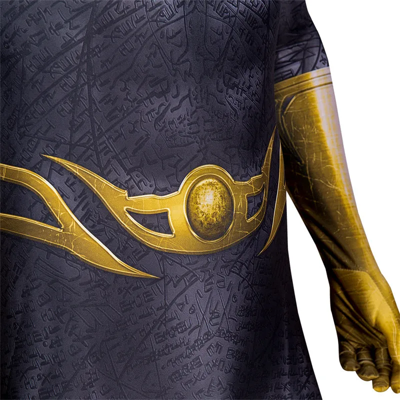 Black Adam Doctor Fate Cosplay Costume Superhero Jumpsuit Bodysuit With Helmet Cape