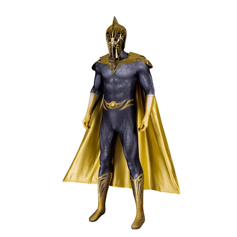 Black Adam Doctor Fate Cosplay Costume Superhero Jumpsuit Bodysuit With Helmet Cape