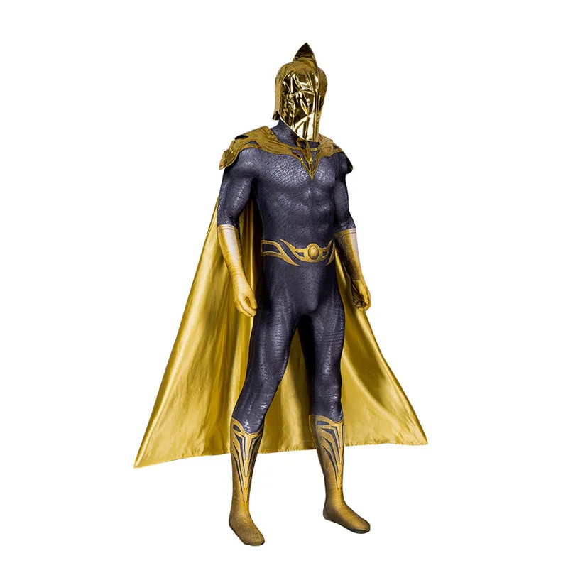 Black Adam Doctor Fate Cosplay Costume Superhero Jumpsuit Bodysuit With Helmet Cape