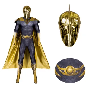 Black Adam Doctor Fate Cosplay Costume Superhero Jumpsuit Bodysuit With Helmet Cape