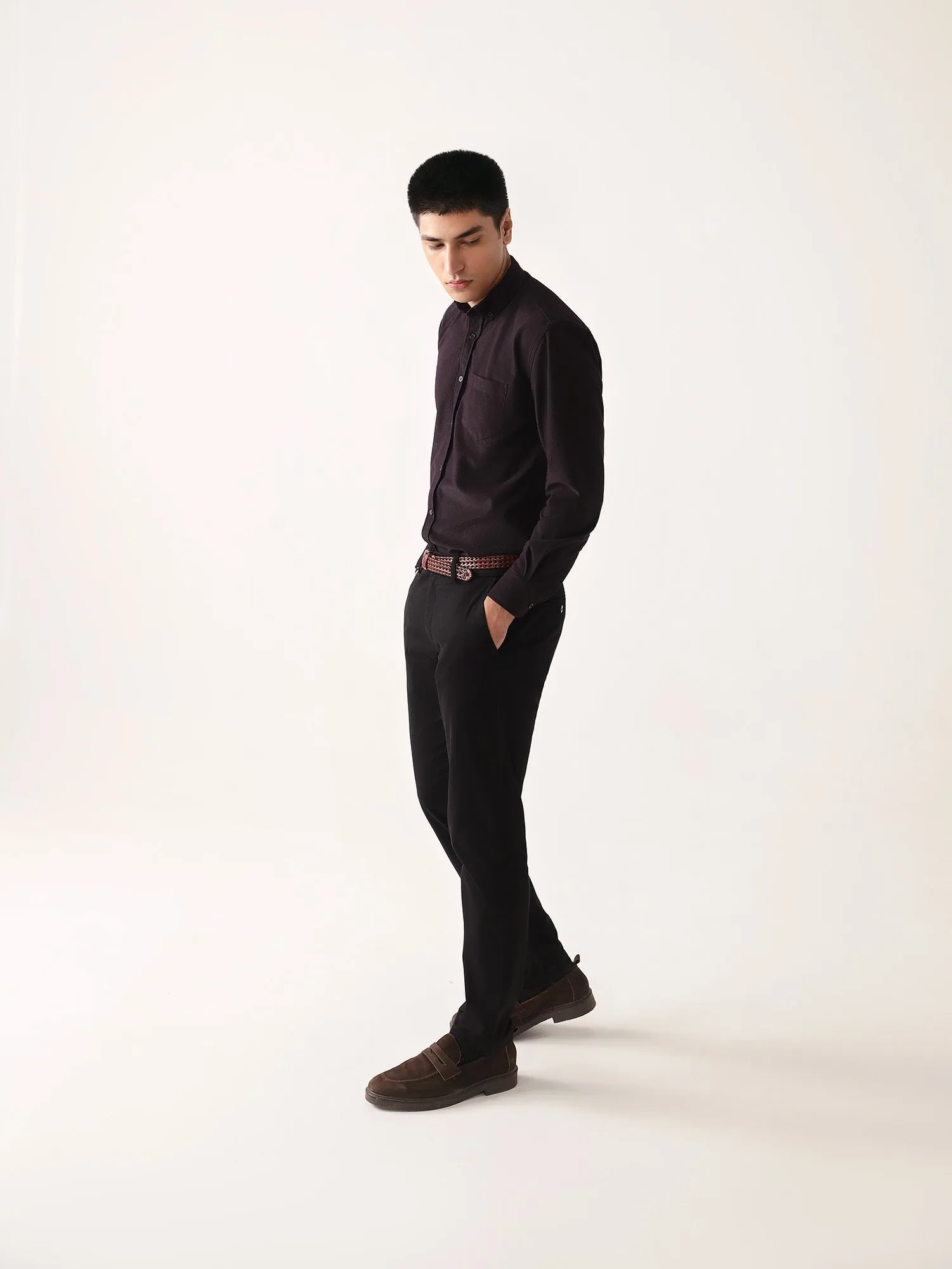 Black Slim Fit Chino