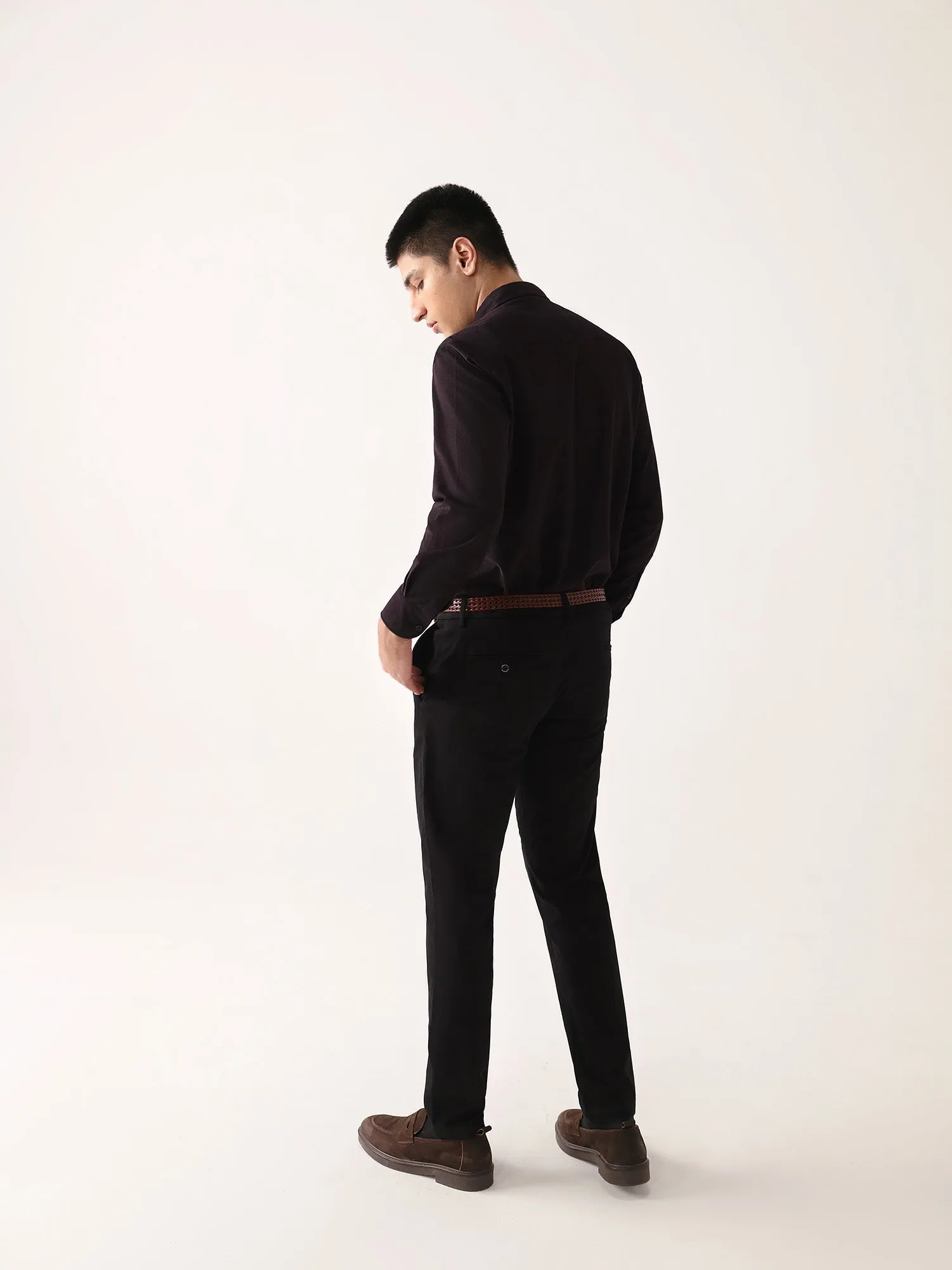 Black Slim Fit Chino