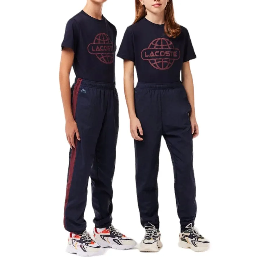 Boys Lacoste Colorblock Sweatpants (Navy Blue) XJ2154-51