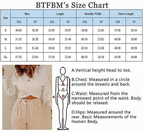 BTFBM Women Casual V Neck Long Sleeve Sweaters Cross Wrap Front Off Shoulder Asymmetric Hem Knitted Crop Solid Pullover(Solid Apricot, Small)