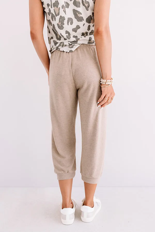 Casa Casual Joggers In Mocha