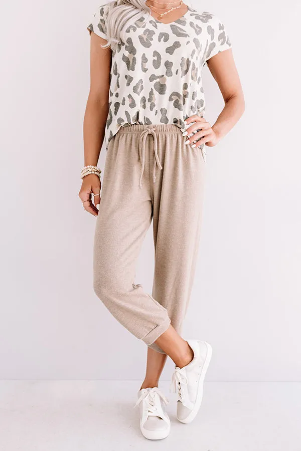 Casa Casual Joggers In Mocha