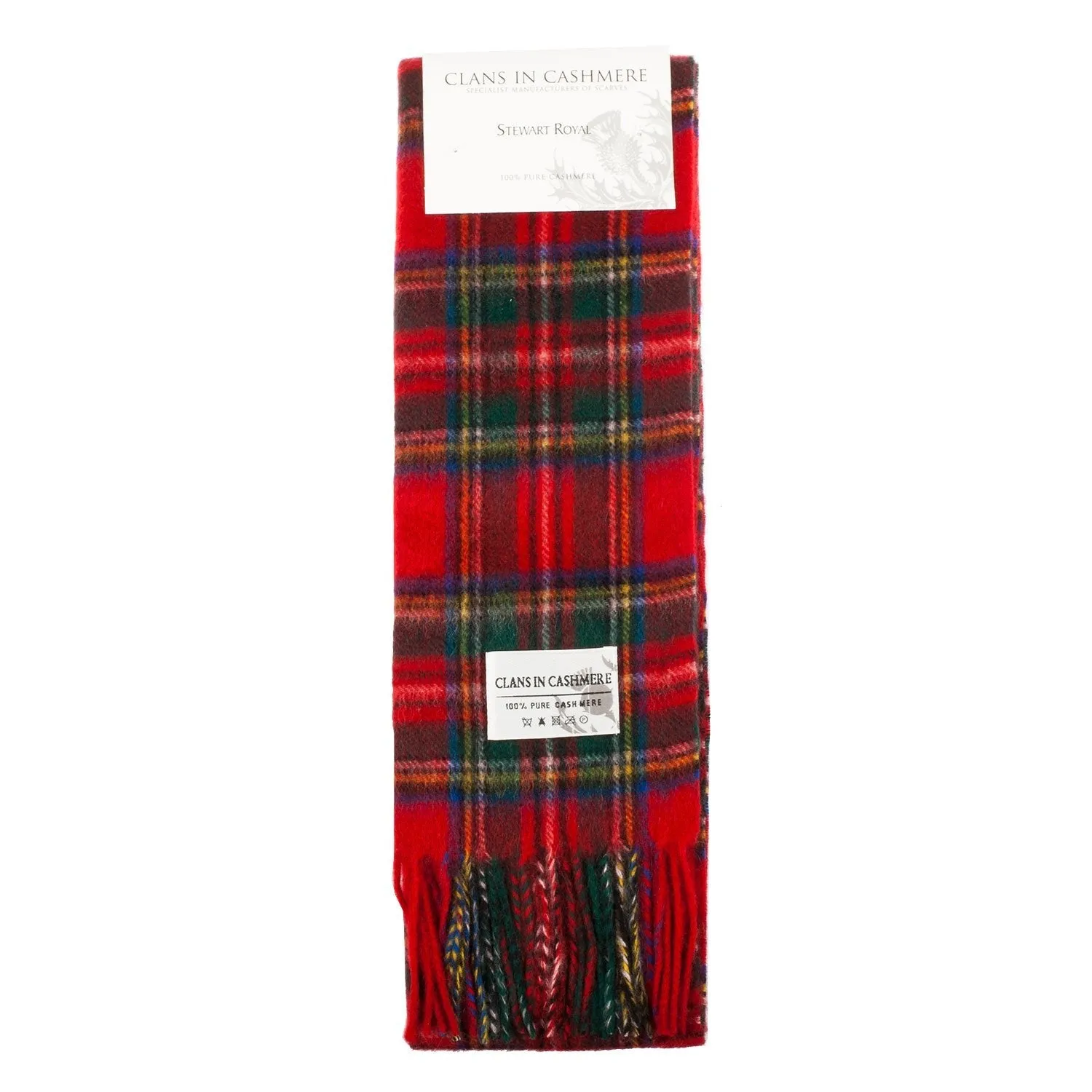 Cashmere Scottish Tartan Clan Scarf  Stewart Royal