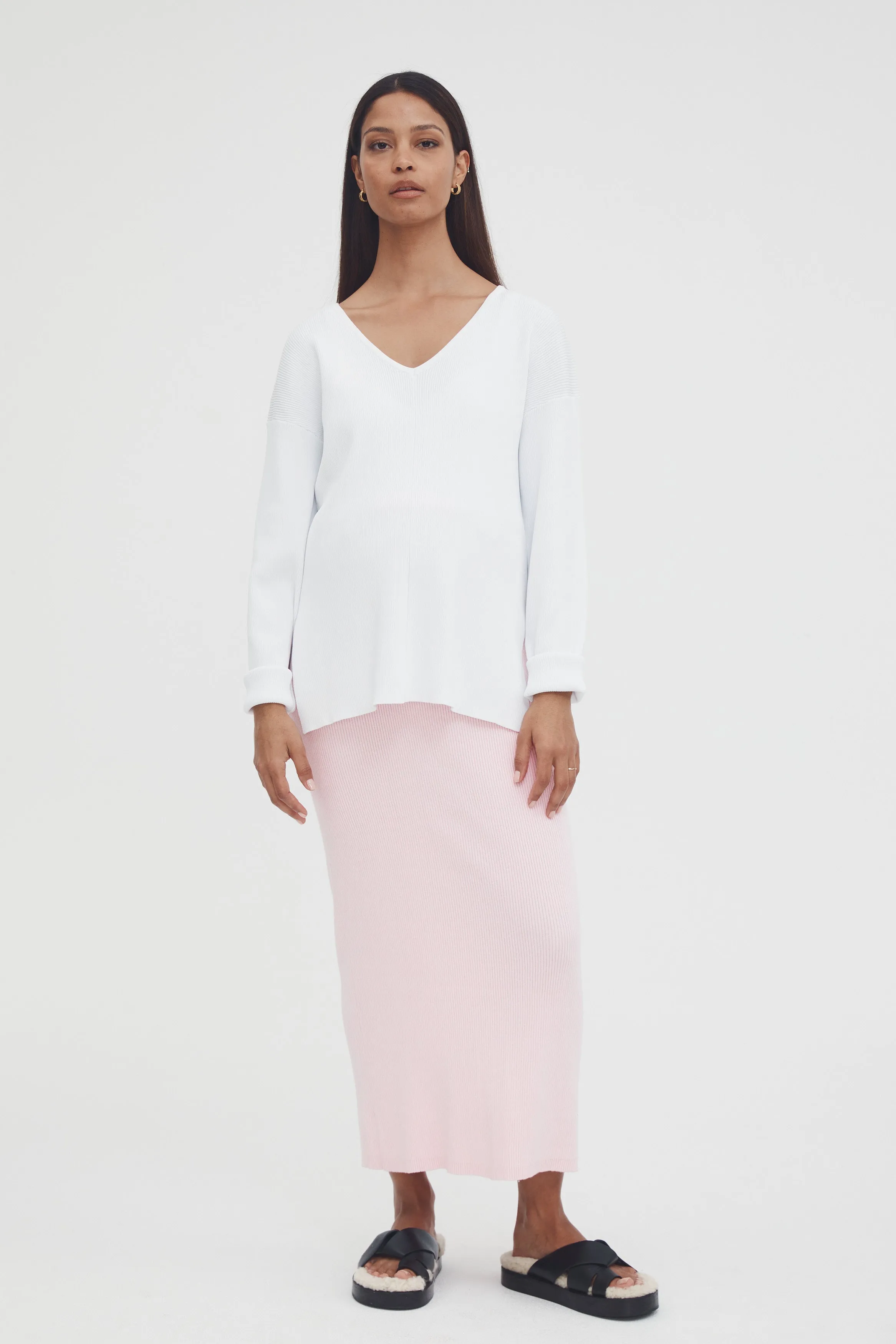 Catalina Knit Skirt (Rose)