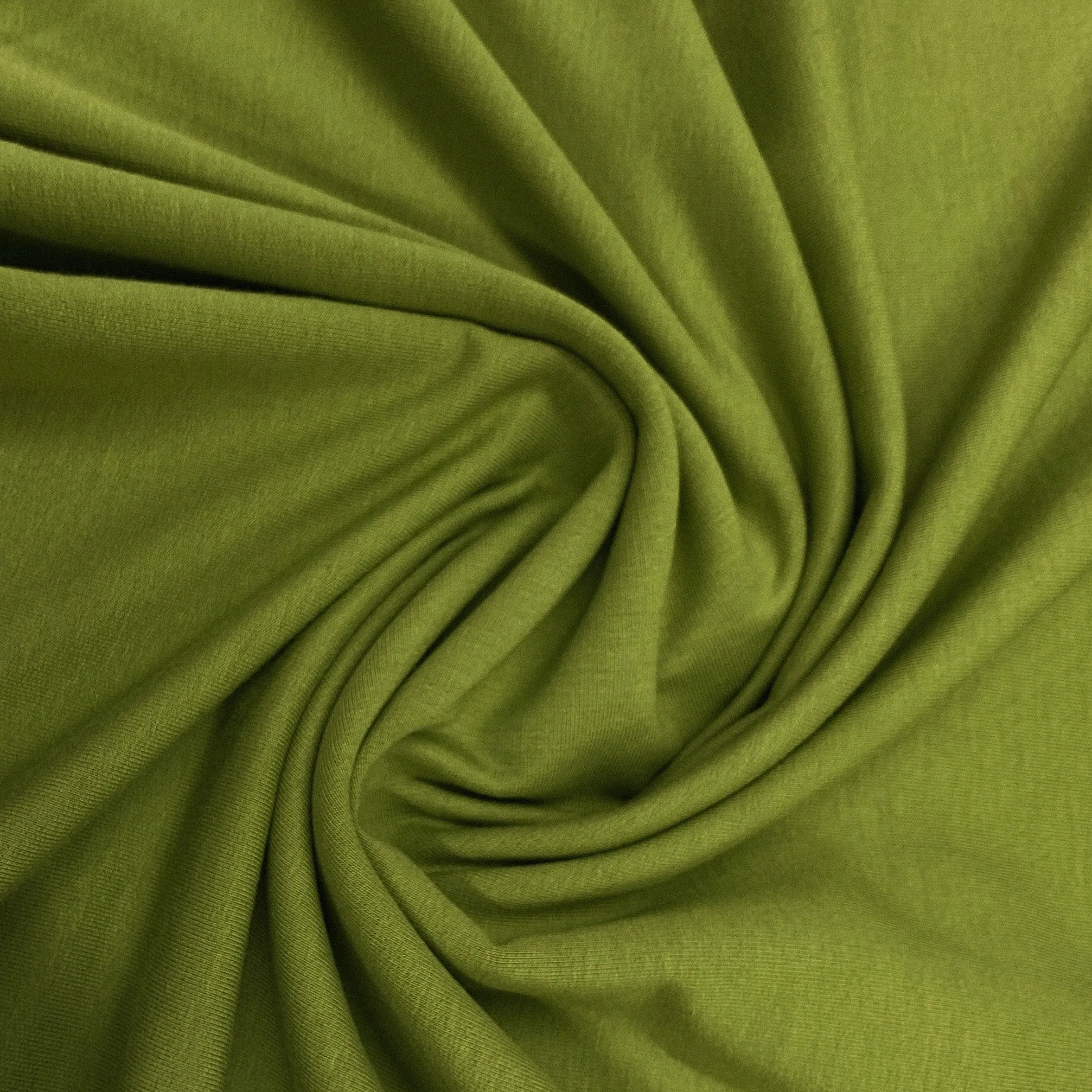 Chartreuse Bamboo Stretch Fleece Fabric