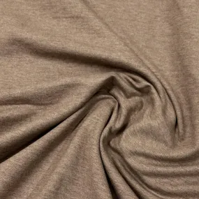 Chocolate Heather Bamboo Stretch Fleece Fabric