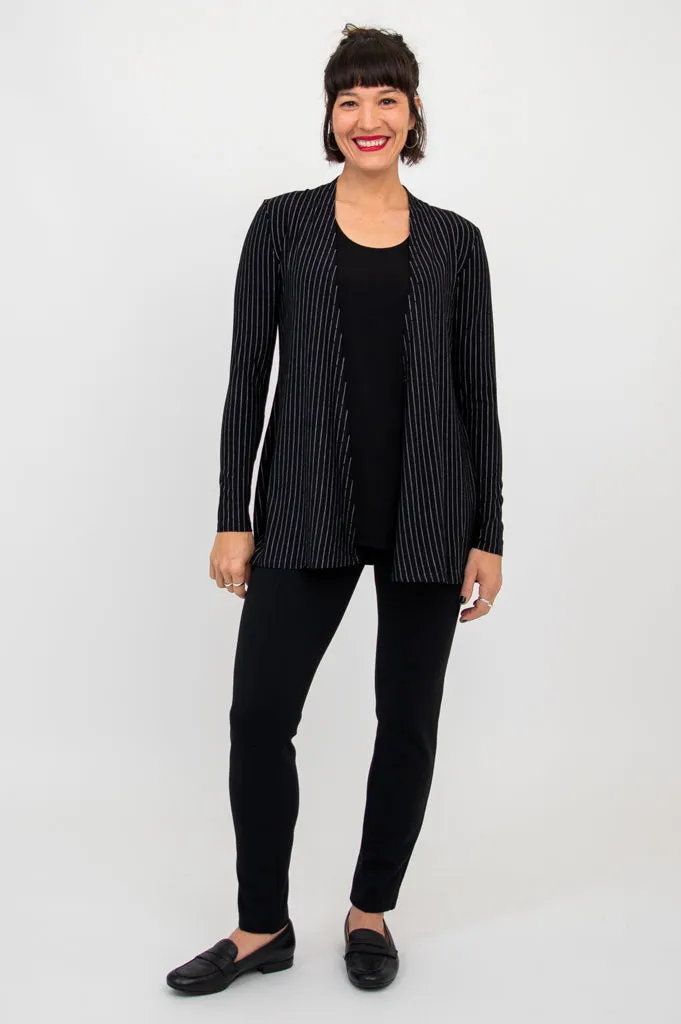 Chopra Jacket, BW Pin Stripe, Bamboo - Final Sale