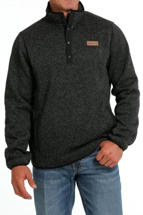 Cinch Men's Charcoal Sweater Knit Pullover