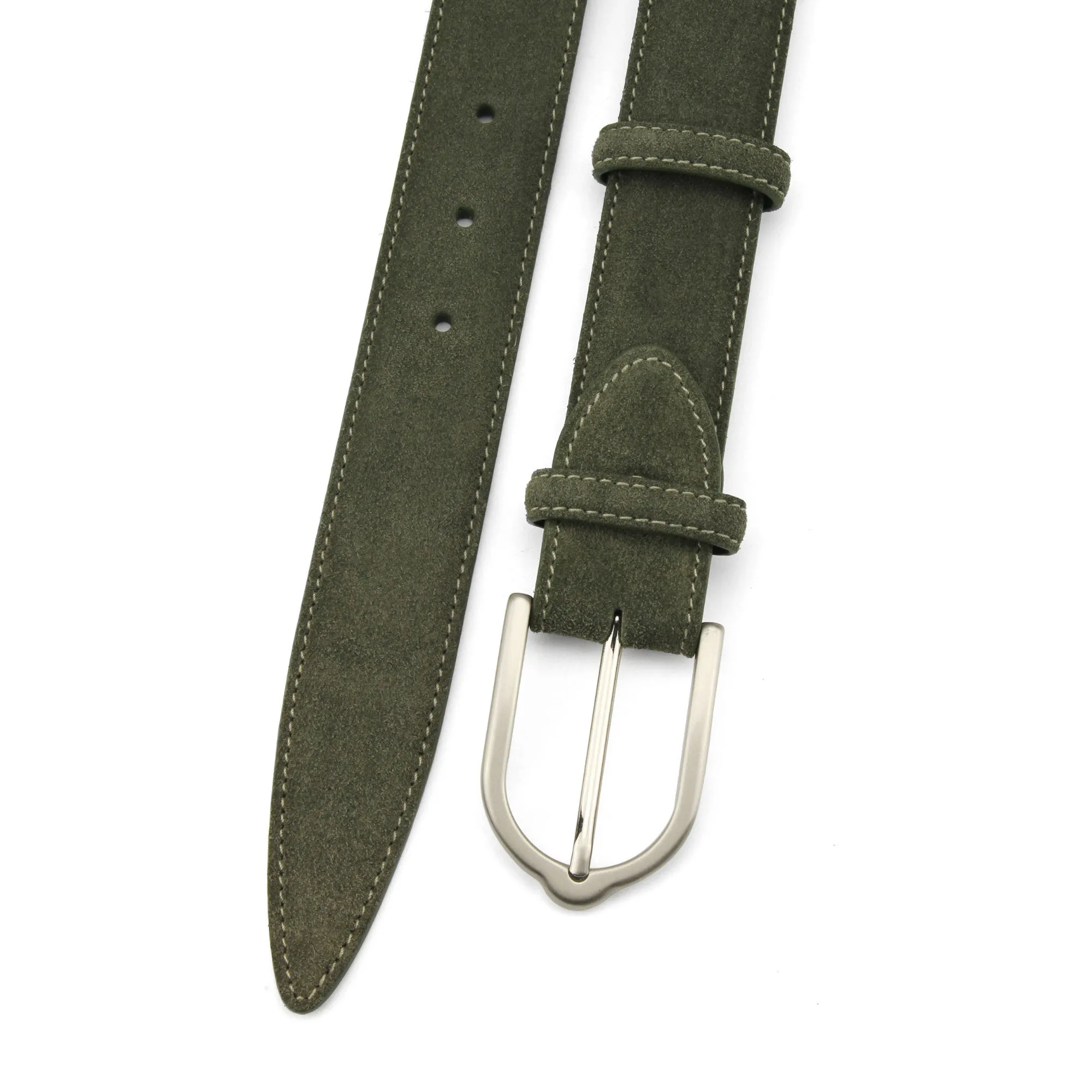 Classic Khaki Suede Belt