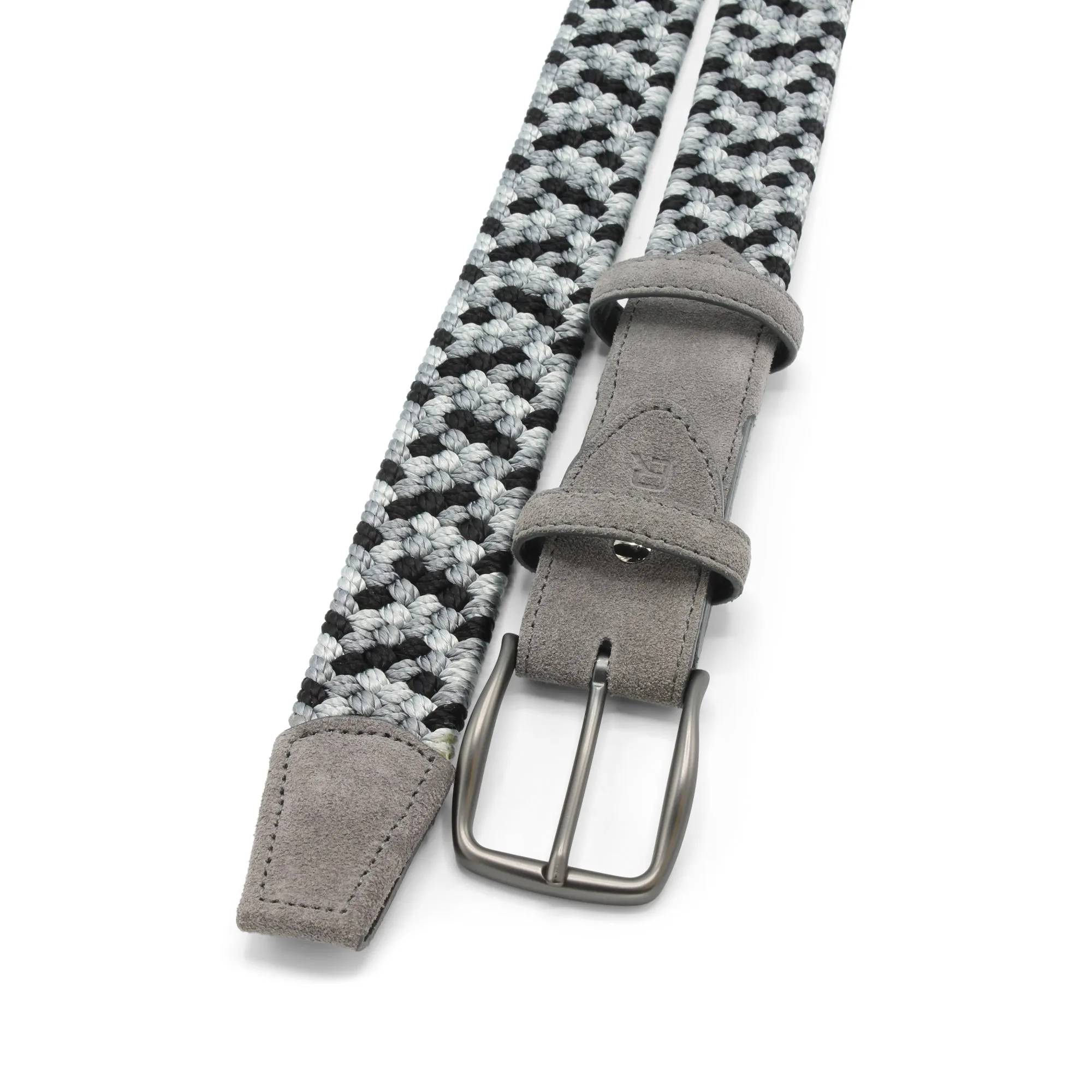 Connery Multi Grey Tone Stretch Handweave Belt