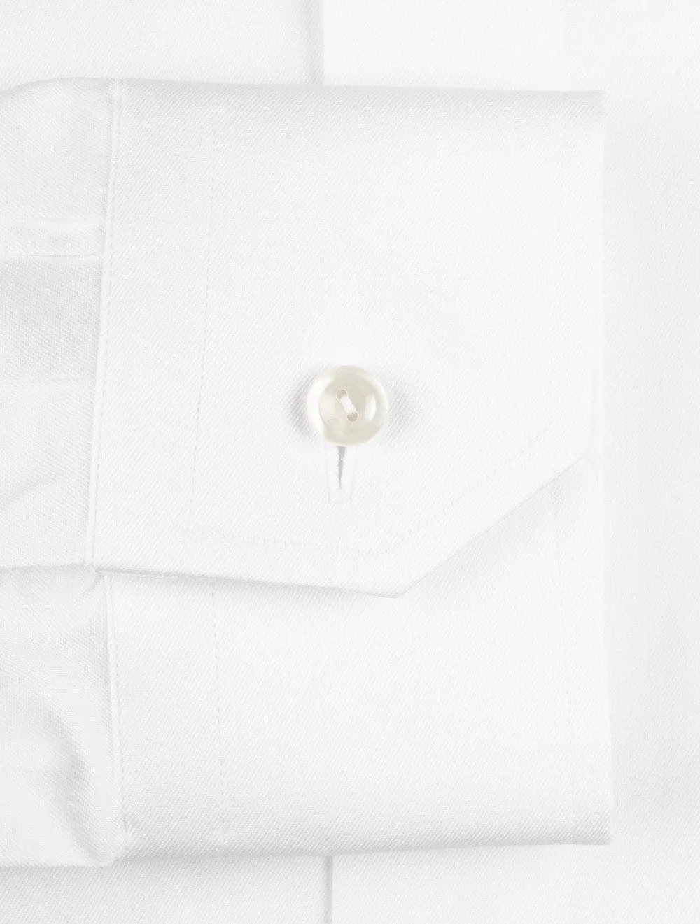 Contemporary Fit Single Cuff Shirt White