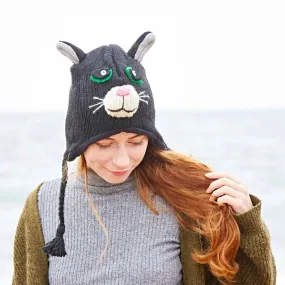 Crazy Cat Woolen Animal Hat, Nepal