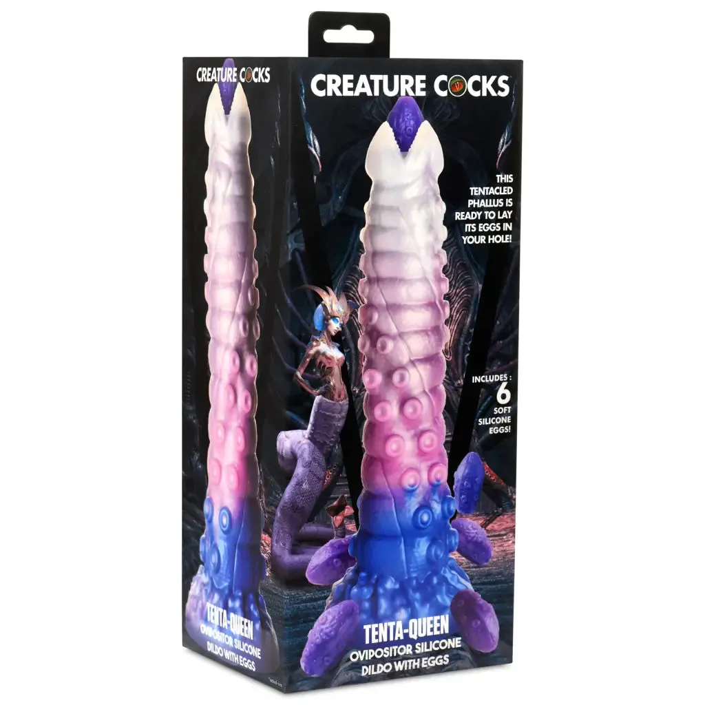 Creature Cocks Tenta-Queen Ovipositor Silicone Dildo With Eggs