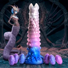 Creature Cocks Tenta-Queen Ovipositor Silicone Dildo With Eggs