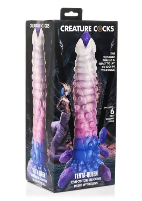 Creature Cocks Tenta-Queen Ovipositor Silicone Dildo with Eggs