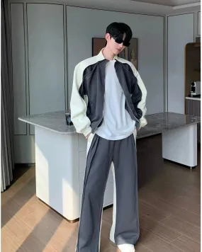 Cui Athleisure Color Split Jacket & Sweatpants Set