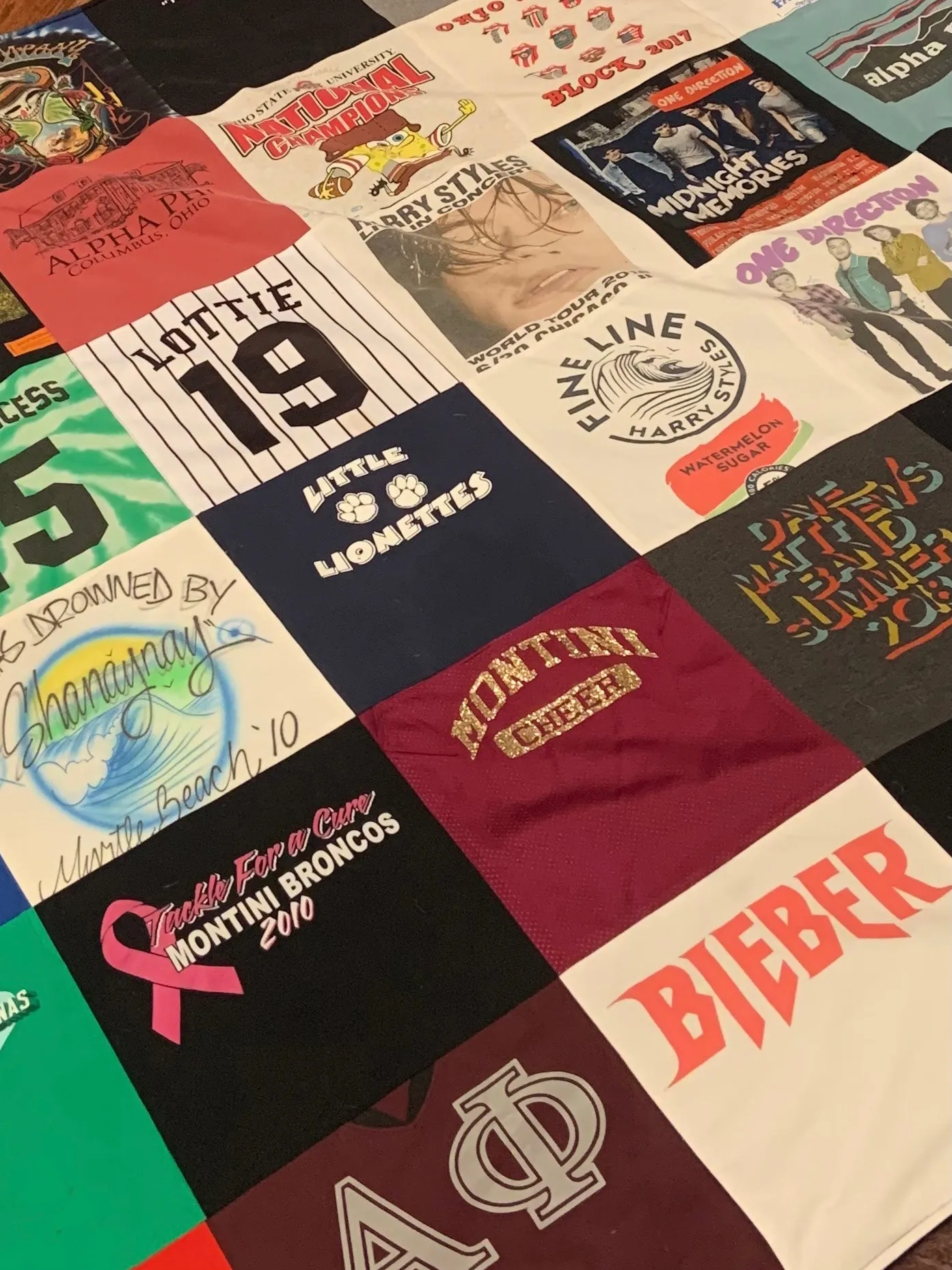 Custom Memory T-Shirt Quilts